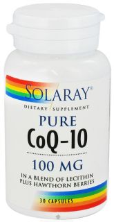 Solaray   Pure CoQ 10 100 mg.   30 Capsules