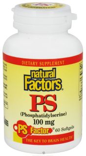 Natural Factors   PS (Phosphatidylserine) 100 mg.   60 Softgels