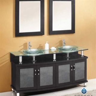 Fresca Contento 60 Espresso Modern Bathroom Vanity with Mirrors