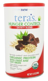 Teras Whey   Hunger Control Satiety Blend Fair Trade Certified Dark Chocolate Cocoa   12 oz.