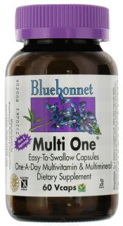 Bluebonnet Nutrition   Multi One Multivitamin & Multimineral   60 Vegetarian Capsules