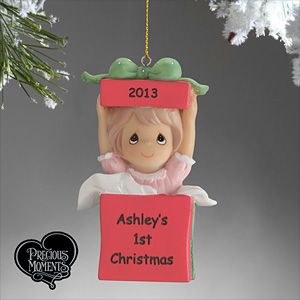 Precious Moments Personalized Baby Girl Christmas Ornament