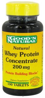 Good N Natural   Natural Whey Protein Concentrate 200 mg.   100 Tablets