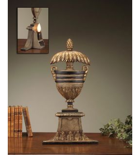 Portable 1 Light Table Lamps in Gold And Black JRL 6835