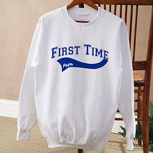 First Time Grandparent Personalized Sweatshirt