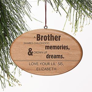 Personalized Christmas Ornaments   Special Brother