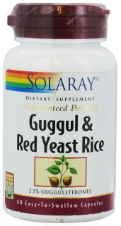 Solaray   Guaranteed Potency Guggul & Red Yeast Rice   60 Capsules