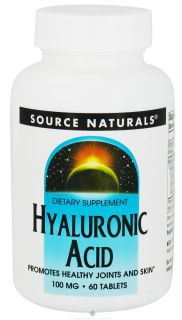 Source Naturals   Hyaluronic Acid 100 mg.   60 Tablets