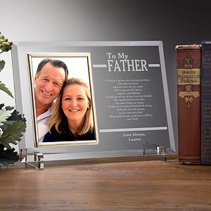 Engraved Picture Frames for Fathers   To My Dad