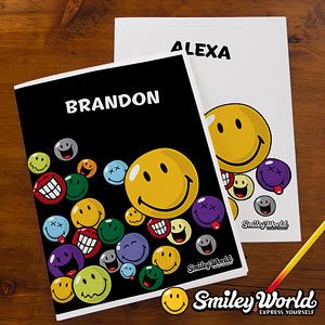 Personalized Smiley Face Folders