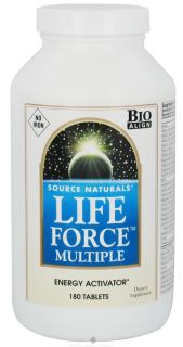 Source Naturals   Life Force Multiple Energy Activator No Iron   180 Tablets