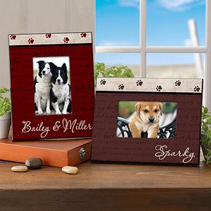 Mans Best Friend Personalized Dog Picture Frame