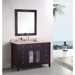 Design Element Venetian 48 Single Sink Bathroom Vanity   Espresso