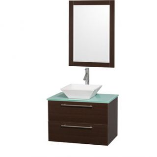 Amare 30 Wall Mounted Bathroom Vanity Set with Vessel Sink by Wyndham Collectio