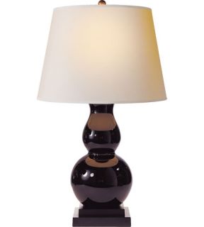 Studio Gourd 1 Light Table Lamps in Eggplant Glass SL3801EG NP
