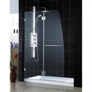 Bath Authority DreamLine AquaLux Frameless Hinged Shower Door and SlimLine Singl