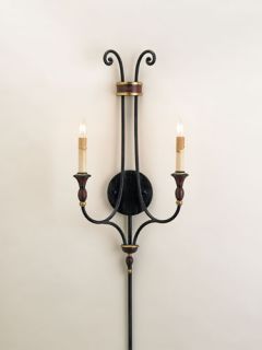 Kildare 2 Light Wall Sconces in Black Bronze/Pagoda Red/Gold Leaf 5015