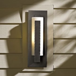 Forged Vertical Bars Small Outdoor Wall Sconce