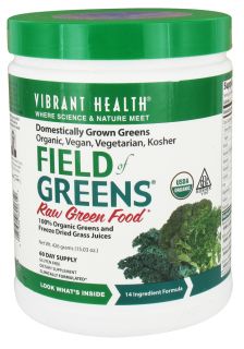 Vibrant Health   Field of Greens Raw Green Food   15.03 oz.