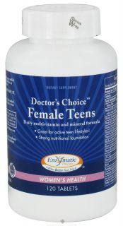 Enzymatic Therapy   Doctors Choice Multivitamin For Female Teens   120 Tablets