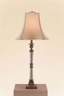 Crystal Springs 1 Light Table Lamps in Bronze / Crystal 6647