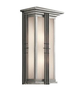 Portman Square 2 Light Outdoor Wall Lights in Stainless Steel 49160SS
