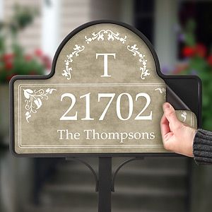 Custom Monogram Personalized Address Magnet