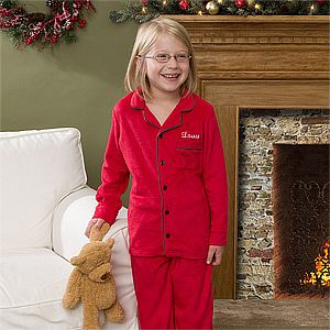 Personalized Kids Pajamas   Holiday Cheer