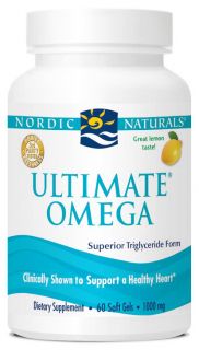 Nordic Naturals   Ultimate Omega Purified Fish Oil Lemon 1000 mg.   60 Softgels