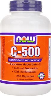 NOW Foods   C 500 Calcium Ascorbate C   250 Capsules