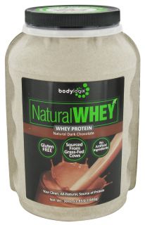 Bodylogix   Natural Whey Protein Natural Dark Chocolate   1.85 lbs.