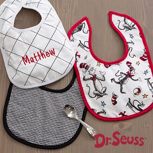 Personalized Baby Bibs   Dr Seuss Cat In The Hat