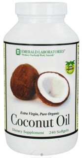 Emerald Labs   Coconut Oil Extra Virgin   240 Softgels