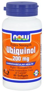 NOW Foods   Ubiquinol Extra Strength 200 mg.   60 Softgels