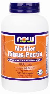 NOW Foods   Modified Citrus Pectin 800 mg.   180 Vegetarian Capsules