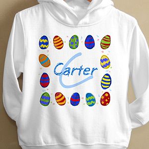 Personalized Toddler Sweatshirt   Easter Eggs