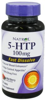Natrol   5 HTP Fast Dissolve Wild Berry 100 mg.   30 Tablets