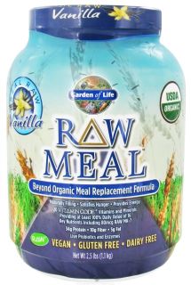 Garden of Life   RAW Meal Beyond Organic Meal Replacement Formula Vanilla   2.5 lbs.