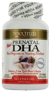 Spectrum Essentials   Prenatal DHA For Pregnant or Nursing Mothers   60 Softgels
