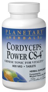 Planetary Herbals   Cordyceps Power CS 4 800 mg.   120 Tablets Formerly Planetary Formulas