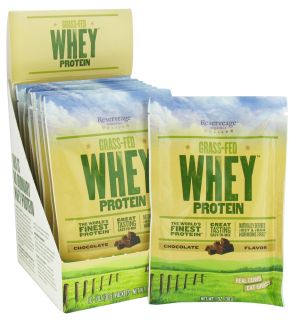 ReserveAge Organics   Grass Fed Whey Protein Chocolate   10 x 1 oz. Packets