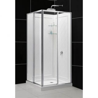Bath Authority DreamLine Cornerview Framed Sliding Shower Enclosure and Double T