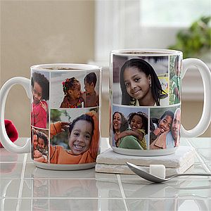 Photo Collage Large Personalized Coffee Mug