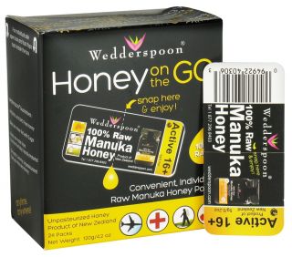 Wedderspoon Organic   Honey On The Go Manuka   24 Sachets