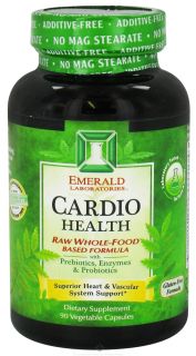 Emerald Labs   Cardio Health Raw Whole Food Based Formula   90 Vegetarian Capsules