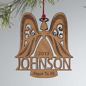 Personalized Christmas Ornaments   Family Angel