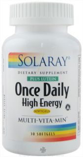 Solaray   Once Daily High Energy Multi VitaMin Plus Lutein   30 Softgels