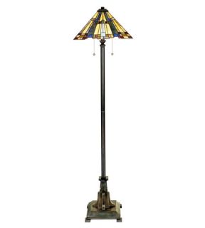 Inglenook 2 Light Floor Lamps in Valiant Bronze TFF16191A5VA