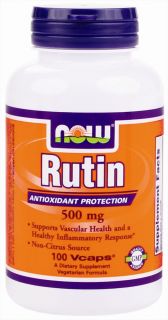 NOW Foods   Rutin Antioxidant Protection 500 mg.   100 Vegetarian Capsules