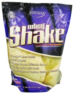 Syntrax   Whey Shake Whey Protein Concentrate Vanilla Shake   5 lbs.